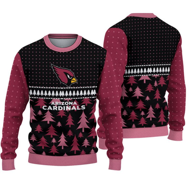 3D Nfl Printed Arizona Cardinals Christmas Sweatshirt