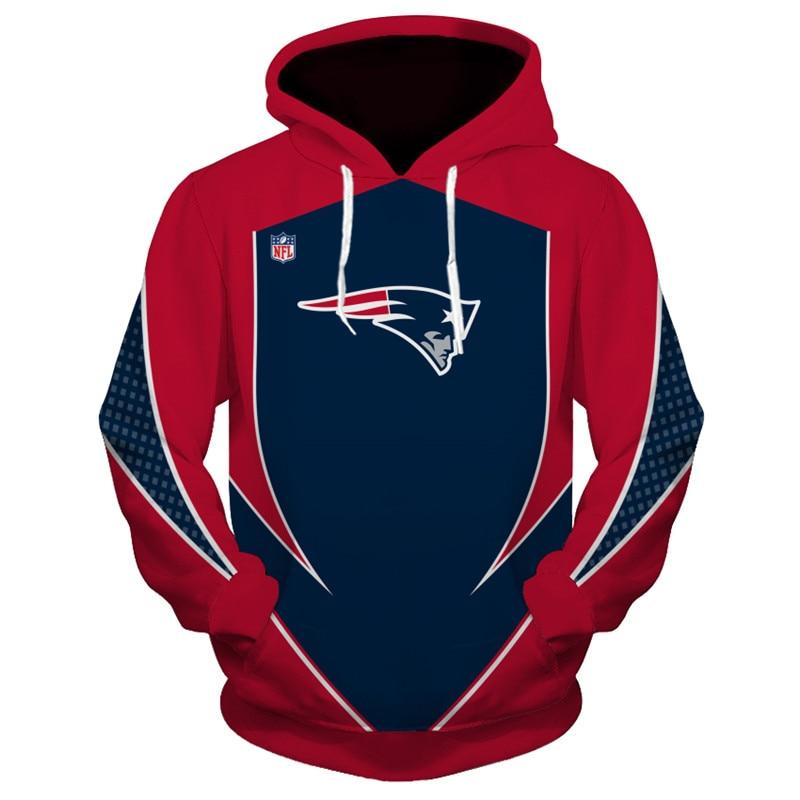 3D Nfl Printed New Design Nfl Football New England Patriots Hoodies Sweatshirt Custom Pullover