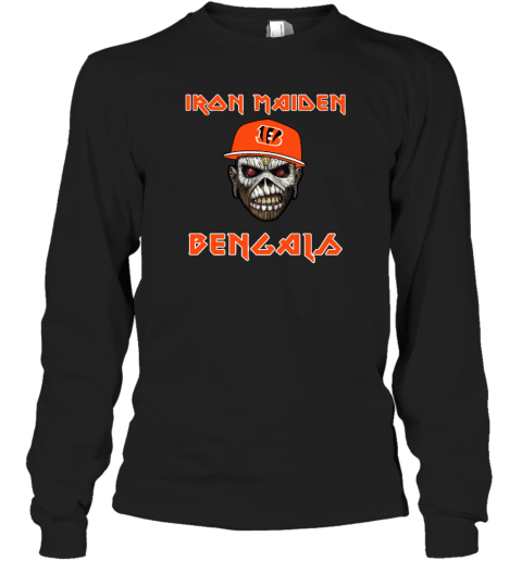 Cincinnati Bengals Iron Maiden Rock Band Music Long Sleeve T Shirt