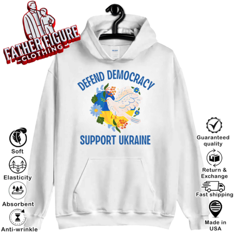 Defend Democracy Support Ukraine Hoodie
