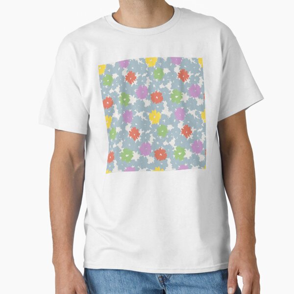 Cali Boho Scattered Floral Pattern Classic T-Shirt for Sale by BossyCatHome