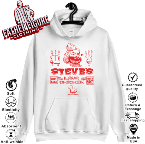 A Minecraft Movie Steve039S Lava Chicken Restaurant Logo Hoodie
