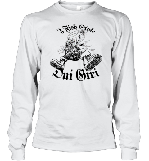 3 Fish Style Oni Giri Long Sleeve T Shirt