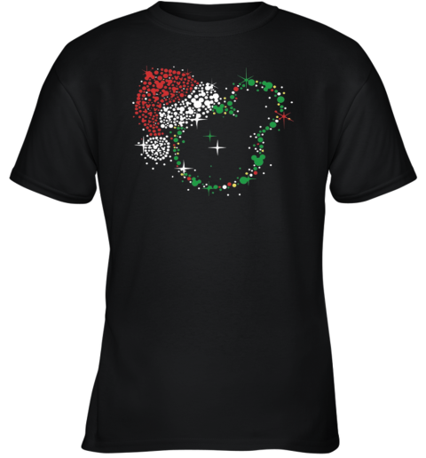 Disney Mickey Santa Christmas Youth T Shirt