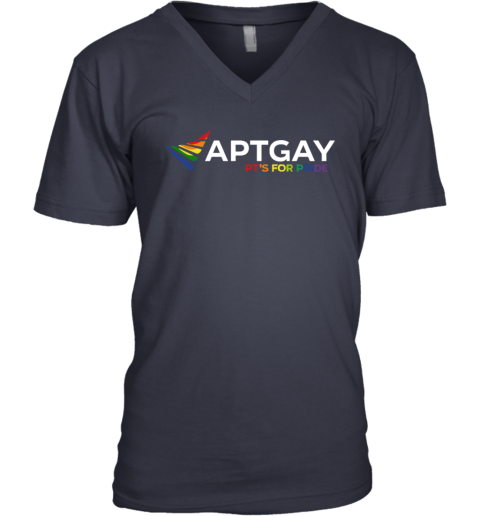 Aptgay Pt039S For Pride Lgbt V Neck T Shirt