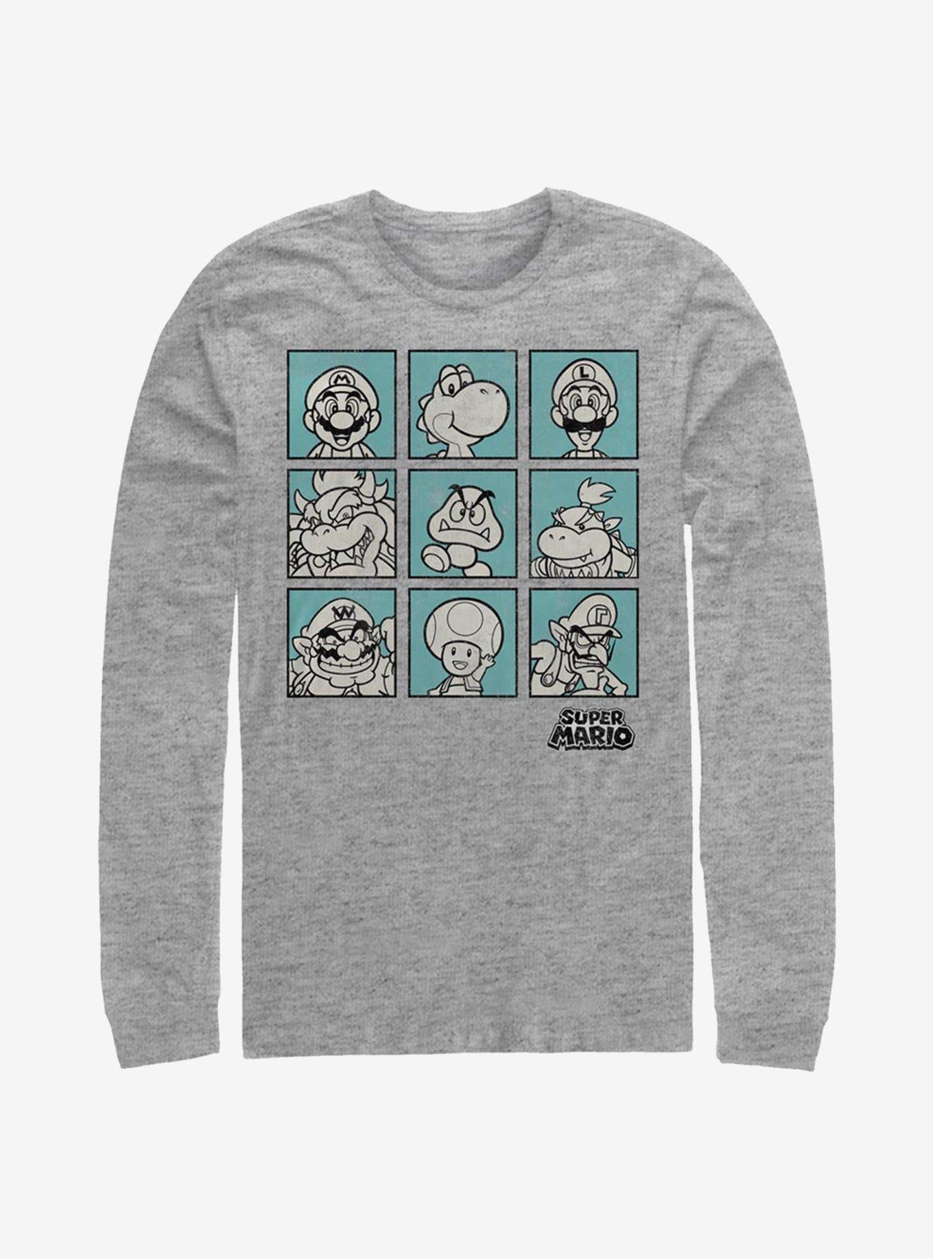 Super Mario Box Seats Long-Sleeve T-Shirt