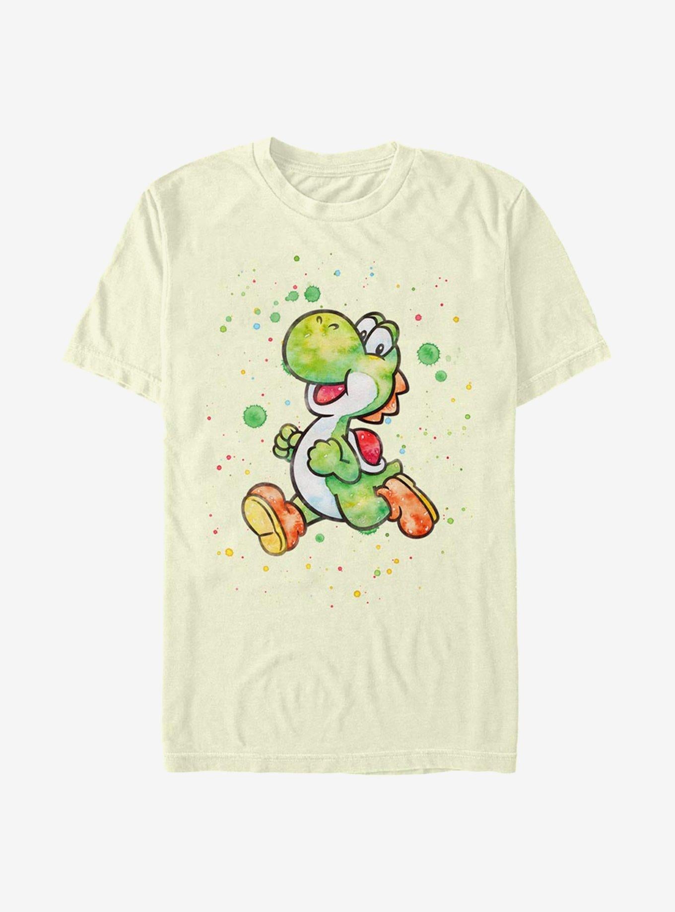 Super Mario Watercolor Yoshi T-Shirt