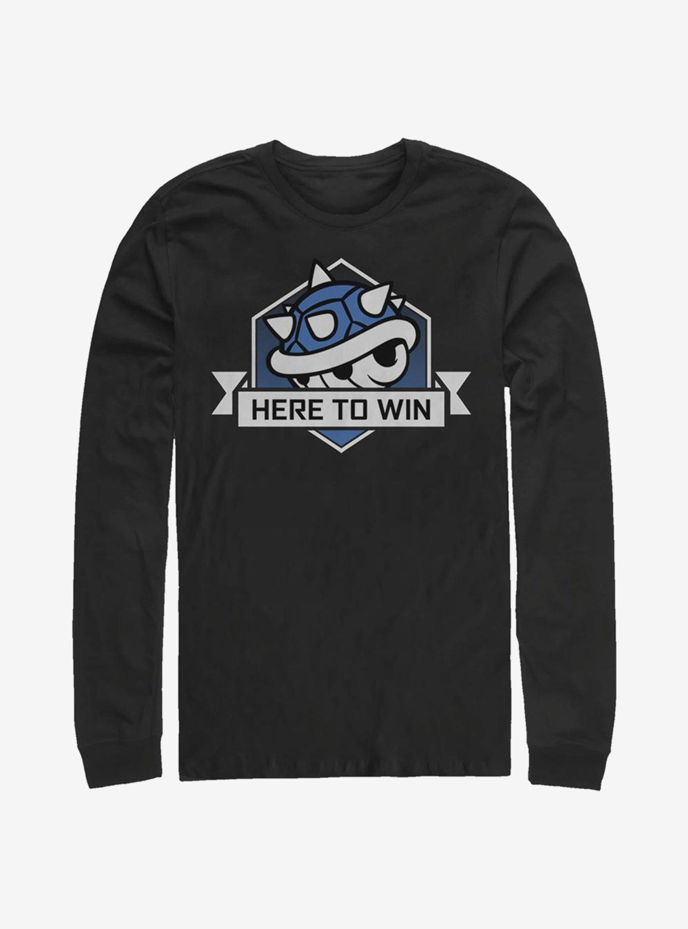 Super Mario Here To Win Long-Sleeve T-Shirt
