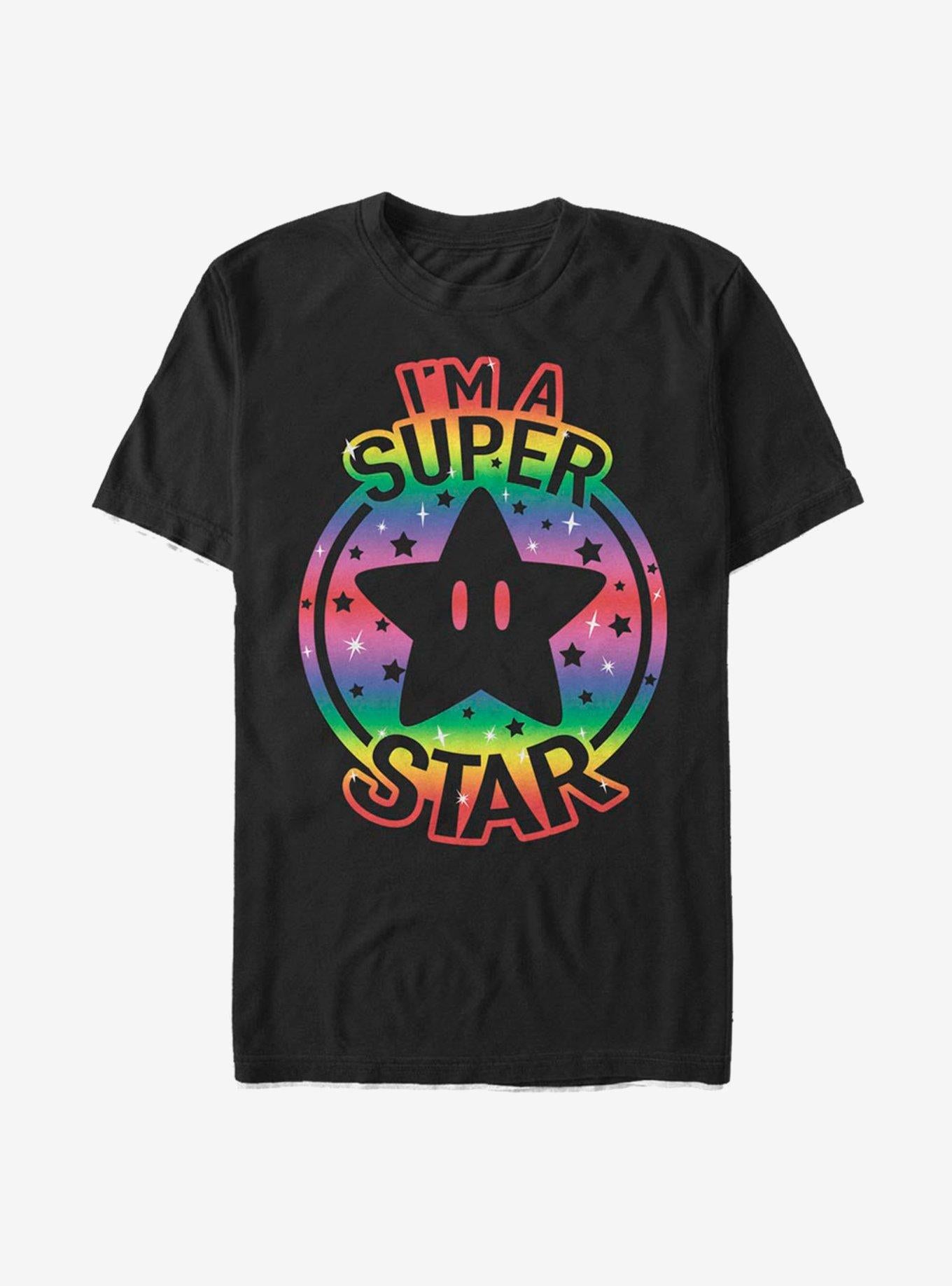 Super Mario Rainbow Super Star T-Shirt