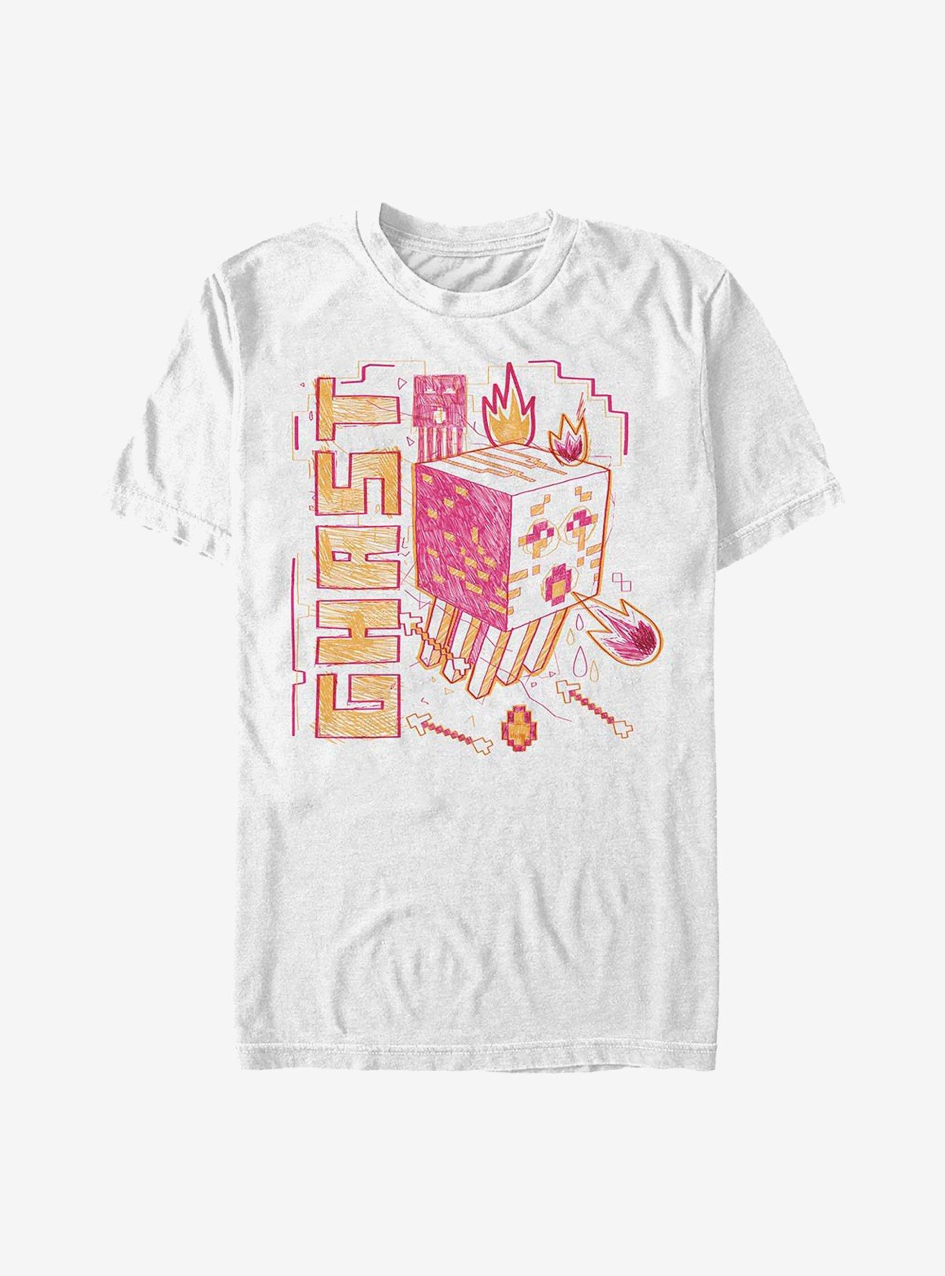 Minecraft Acid Sketch Ghast T-Shirt
