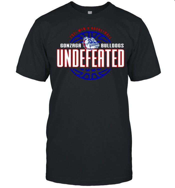 2021 men’s basketball Gonzaga Bulldogs Undefeated shirt