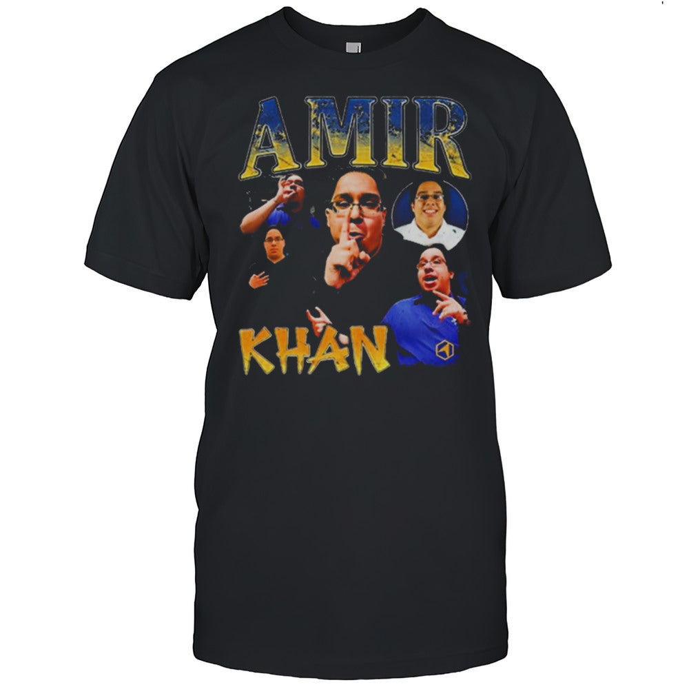 2025 John Fanta McNeese State Players Amir Khan Retro Graphic T shirt