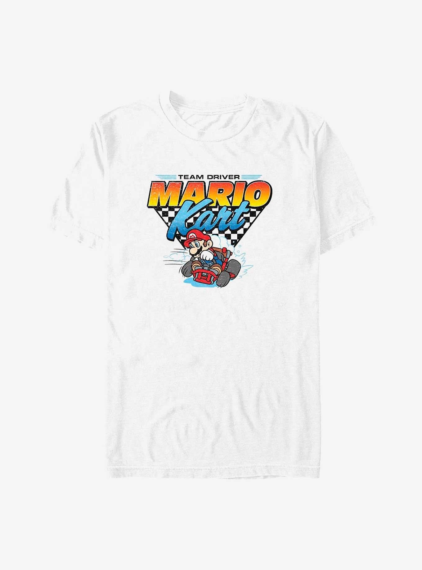 Mario Team Driver Mario Kart Big & Tall T-Shirt