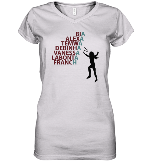 Bia Alexa Temwa Debinha Vaness Labonta Franch Women039S V Neck T Shirt
