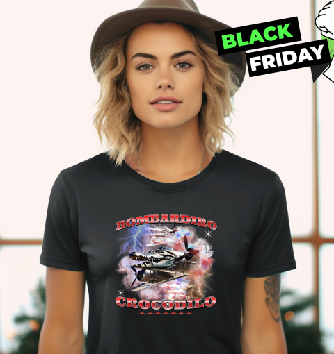 Bombardiro Crocodilo Italian Brainrot Meme Crocodile Women039S T Shirt