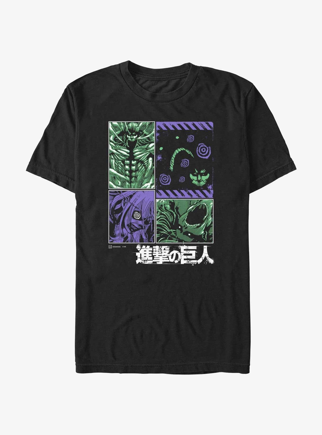 Attack on Titan Armored Founding and Attack Titans T-Shirt