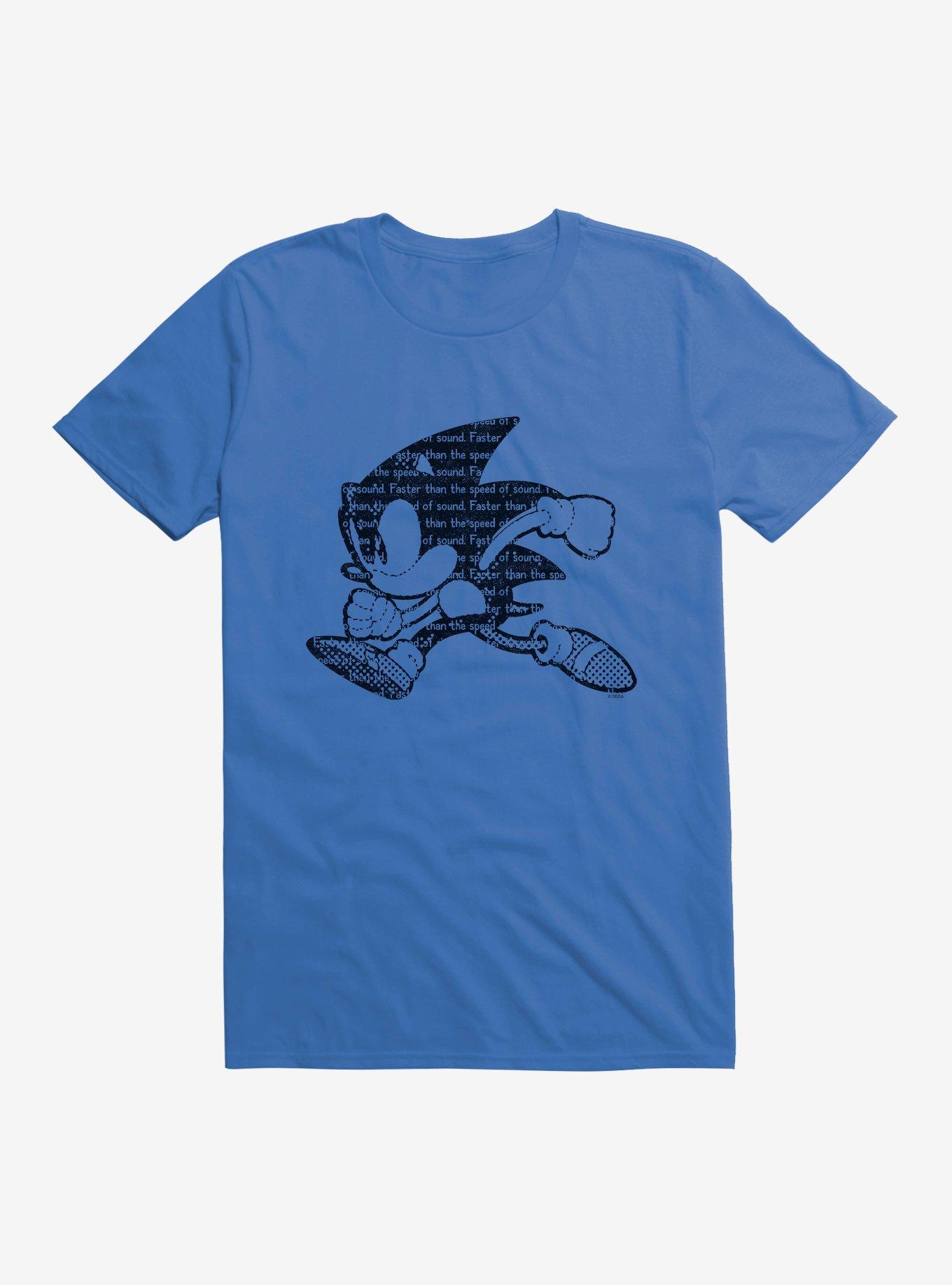 Sonic The Hedgehog Sonic Script Silhouette T-Shirt