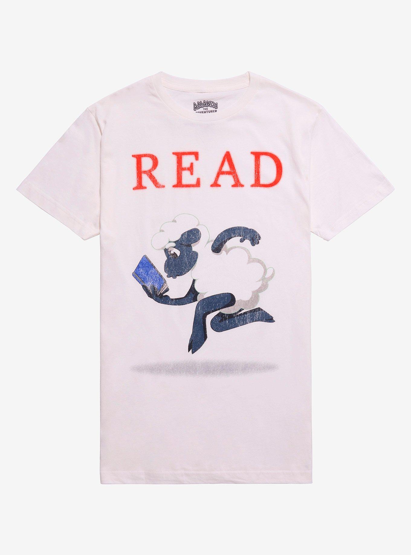Amanda The Adventurer Read Sheep TShirt Graphic Tee | Graphic Tee | Unisex Shirt | High-Quality Print