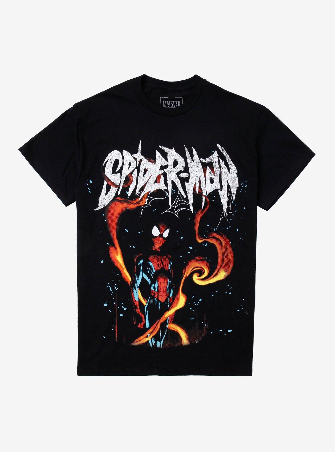 Marvel Spider-Man Flames T-Shirt