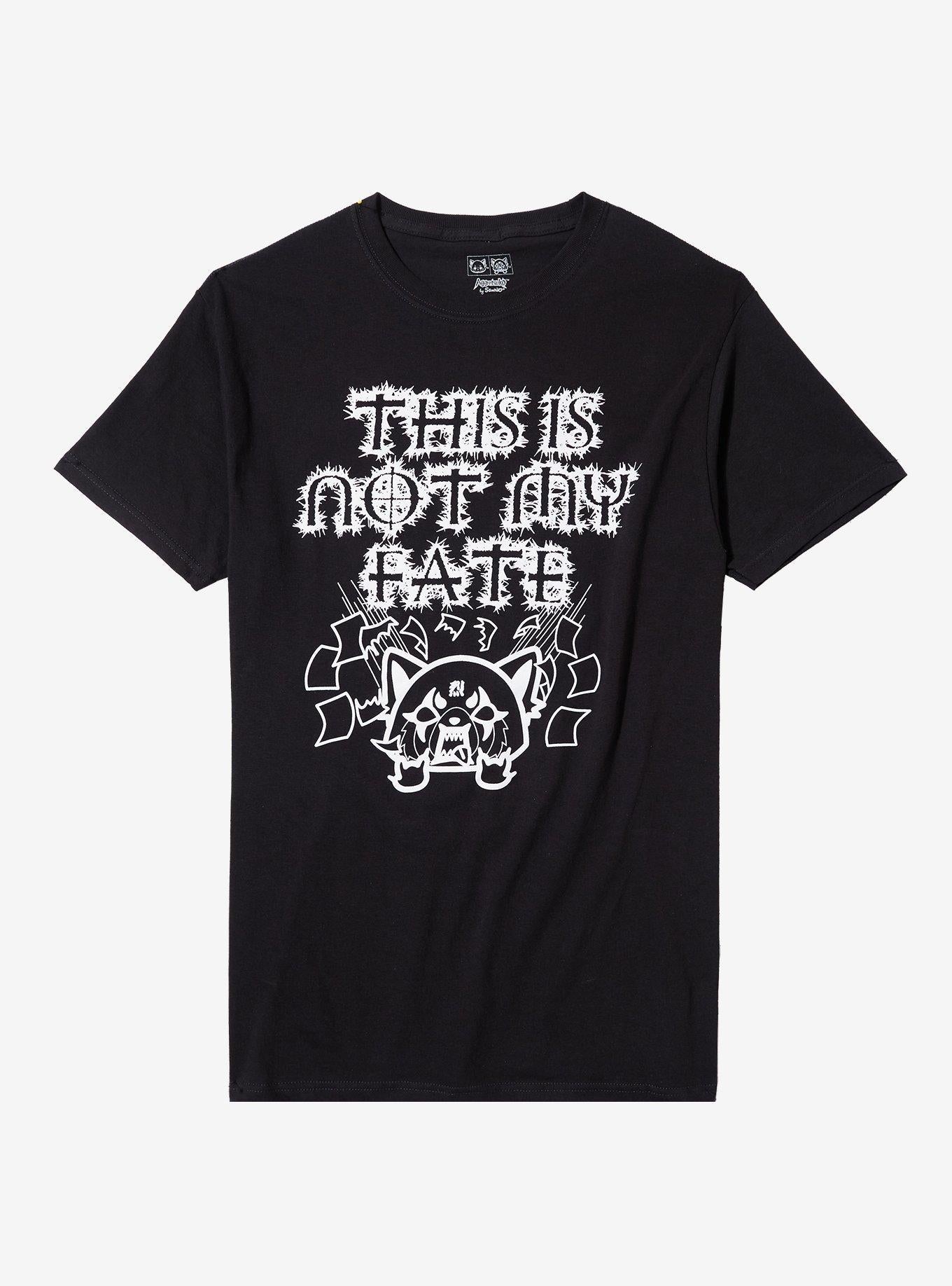 Aggretsuko Not My Fate TShirt Graphic Tee | Graphic Tee | Unisex Shirt | High-Quality Print