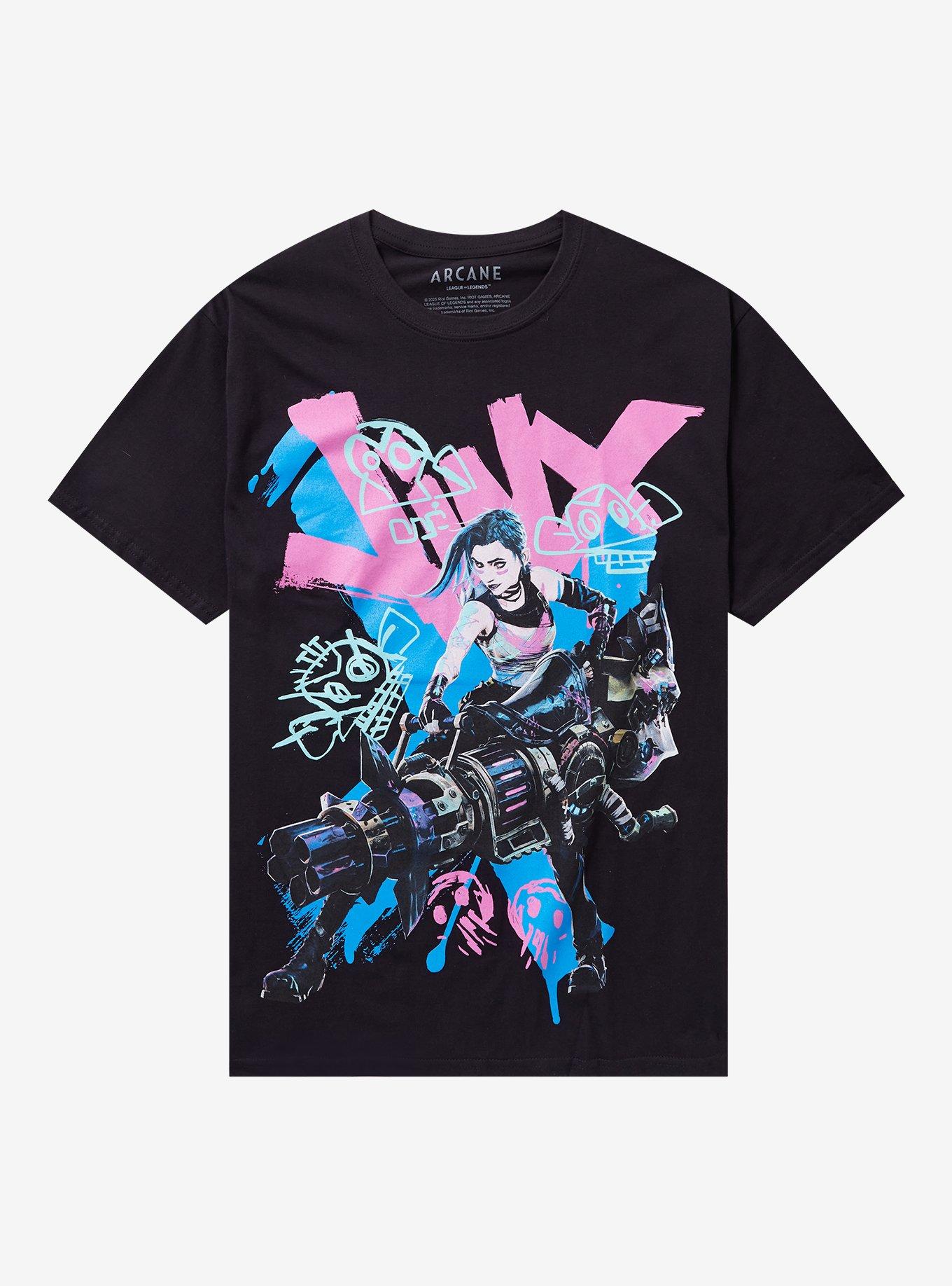 Arcane Jinx Graffiti Jumbo Graphic TShirt Graphic Tee | Graphic Tee | Unisex Shirt | Soft Comfortable Wear