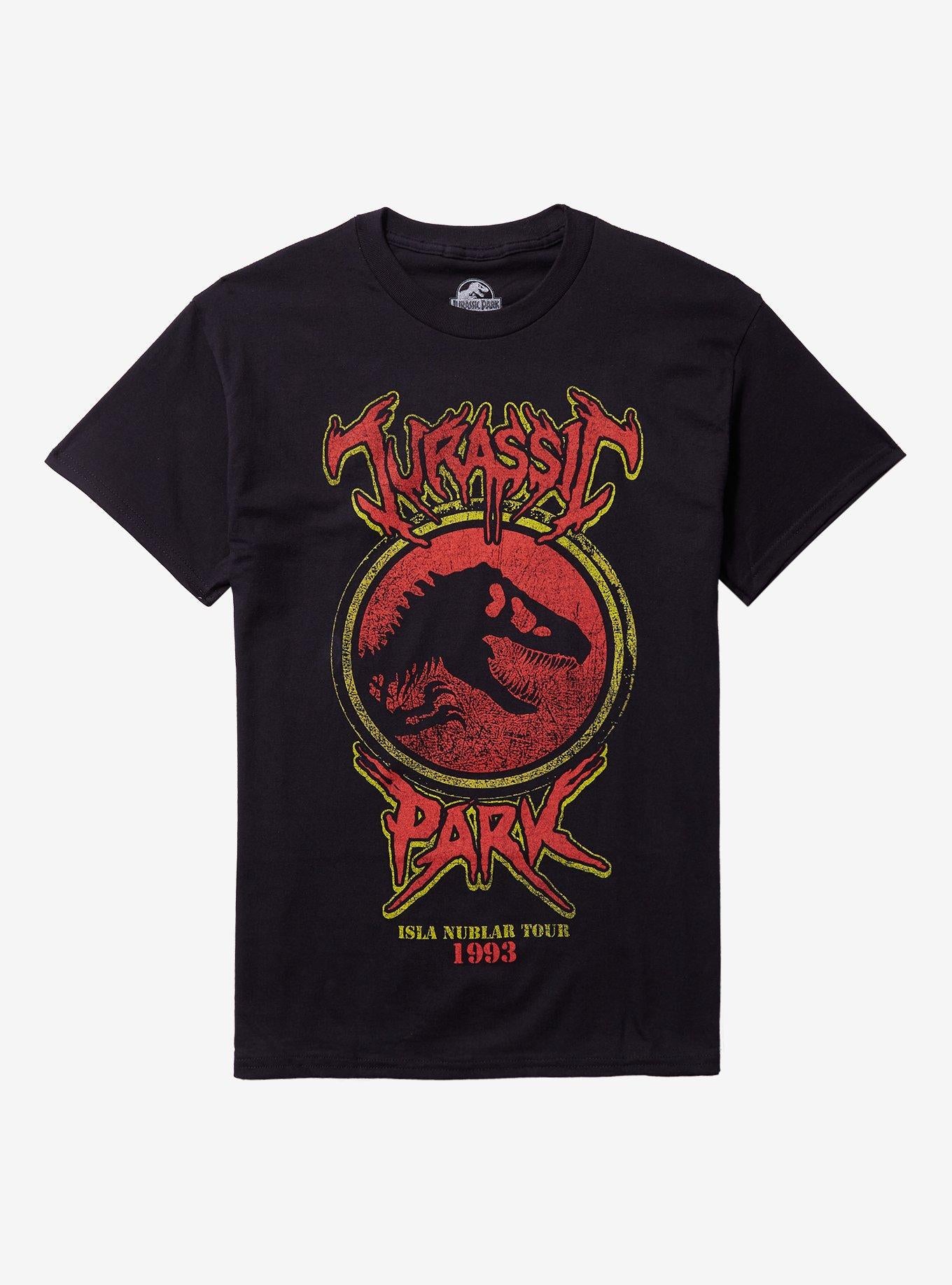 Jurassic Park Logo Metal T-Shirt