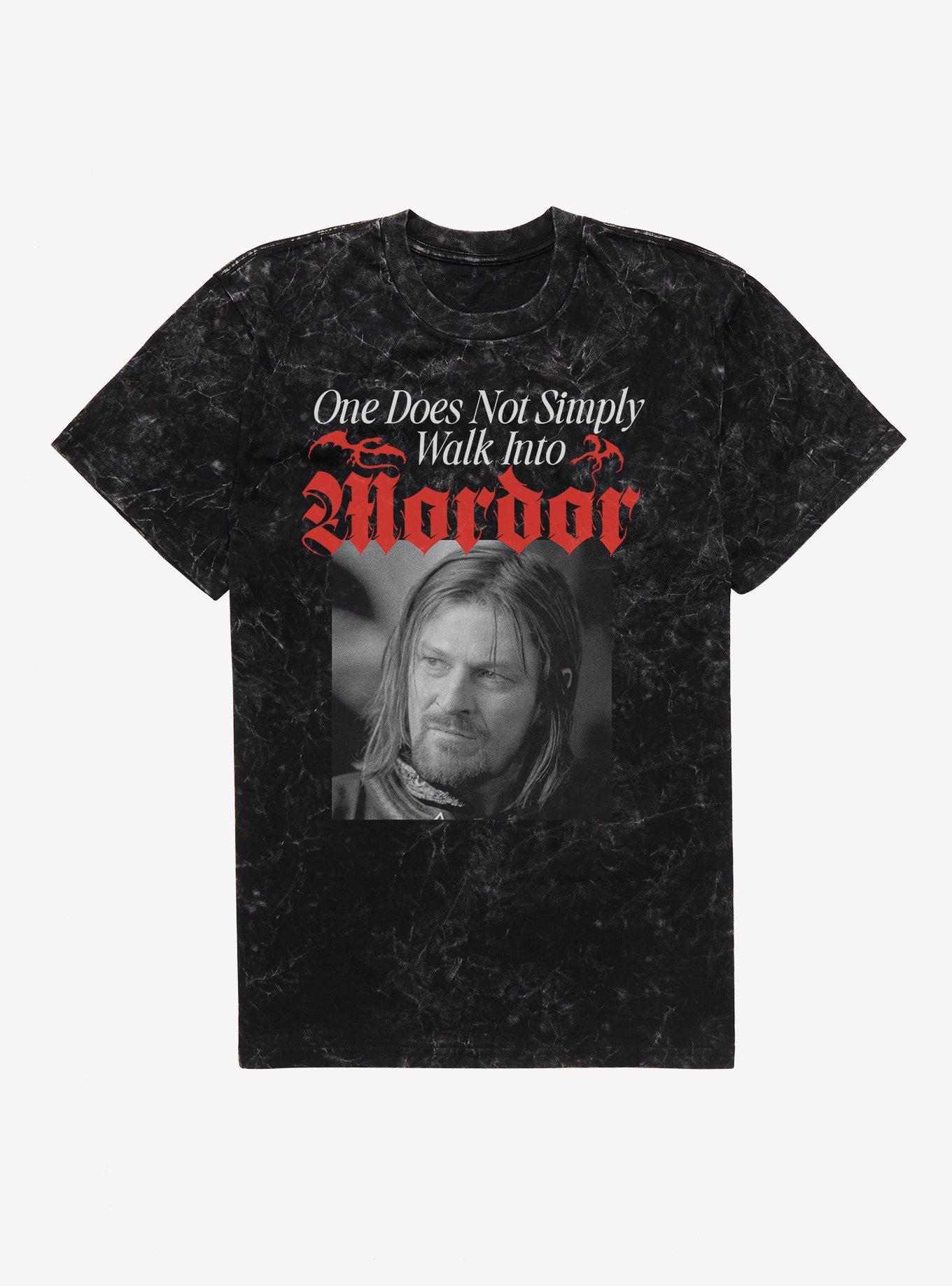 The Lord Of The Rings One Does Not Simply Walk Into Mordor Mineral Wash T-Shirt