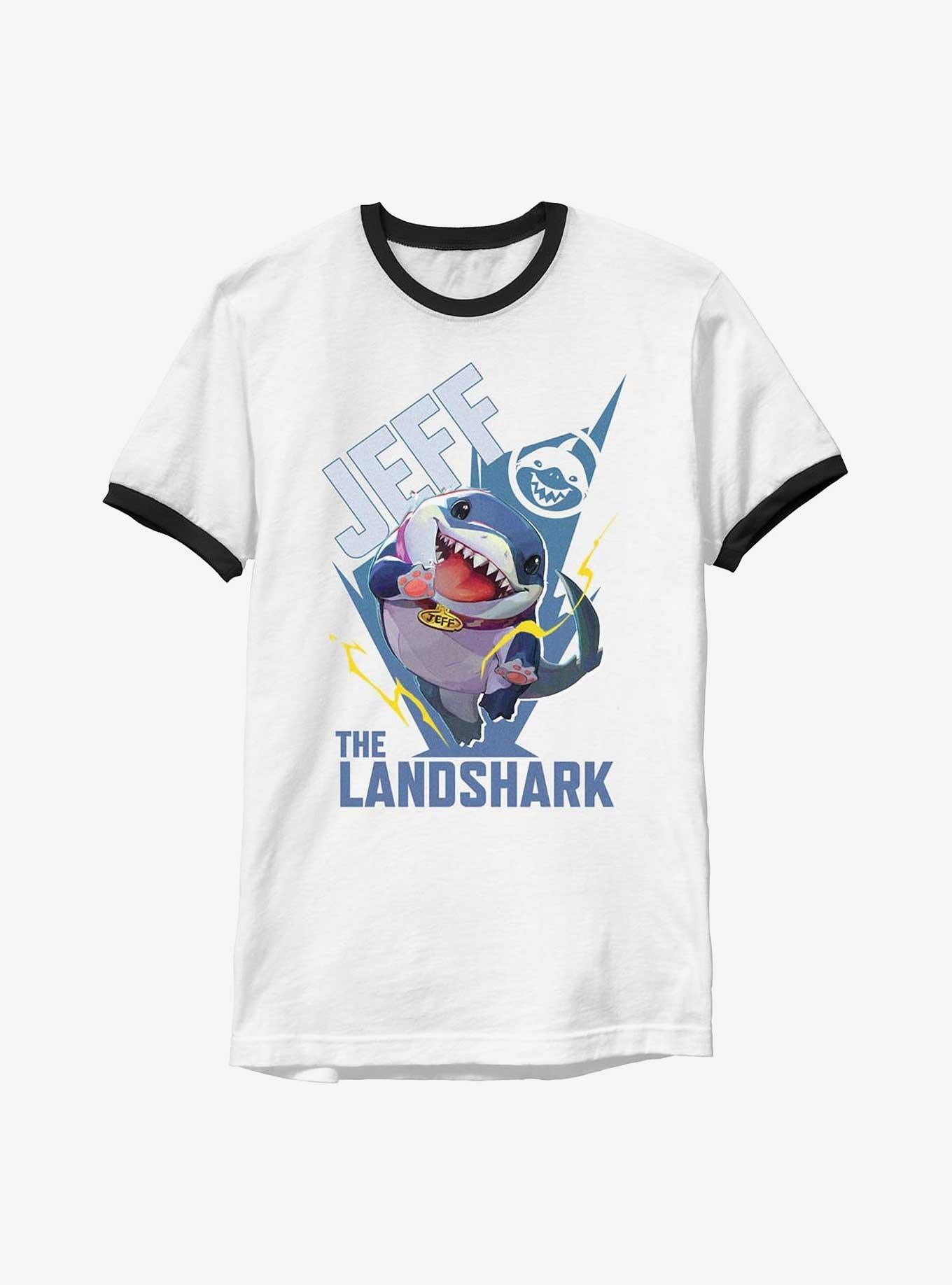 Jeff The Landshark Ringer T-Shirt