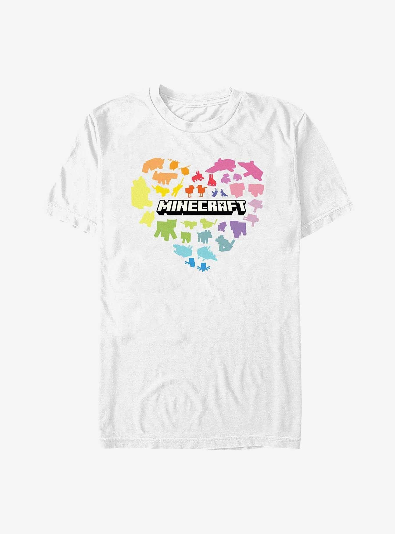 Minecraft Colorful Heart T-Shirt