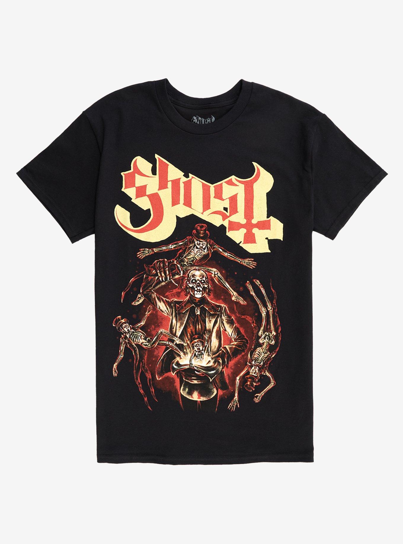 Ghost Swirling Skeletons T-Shirt