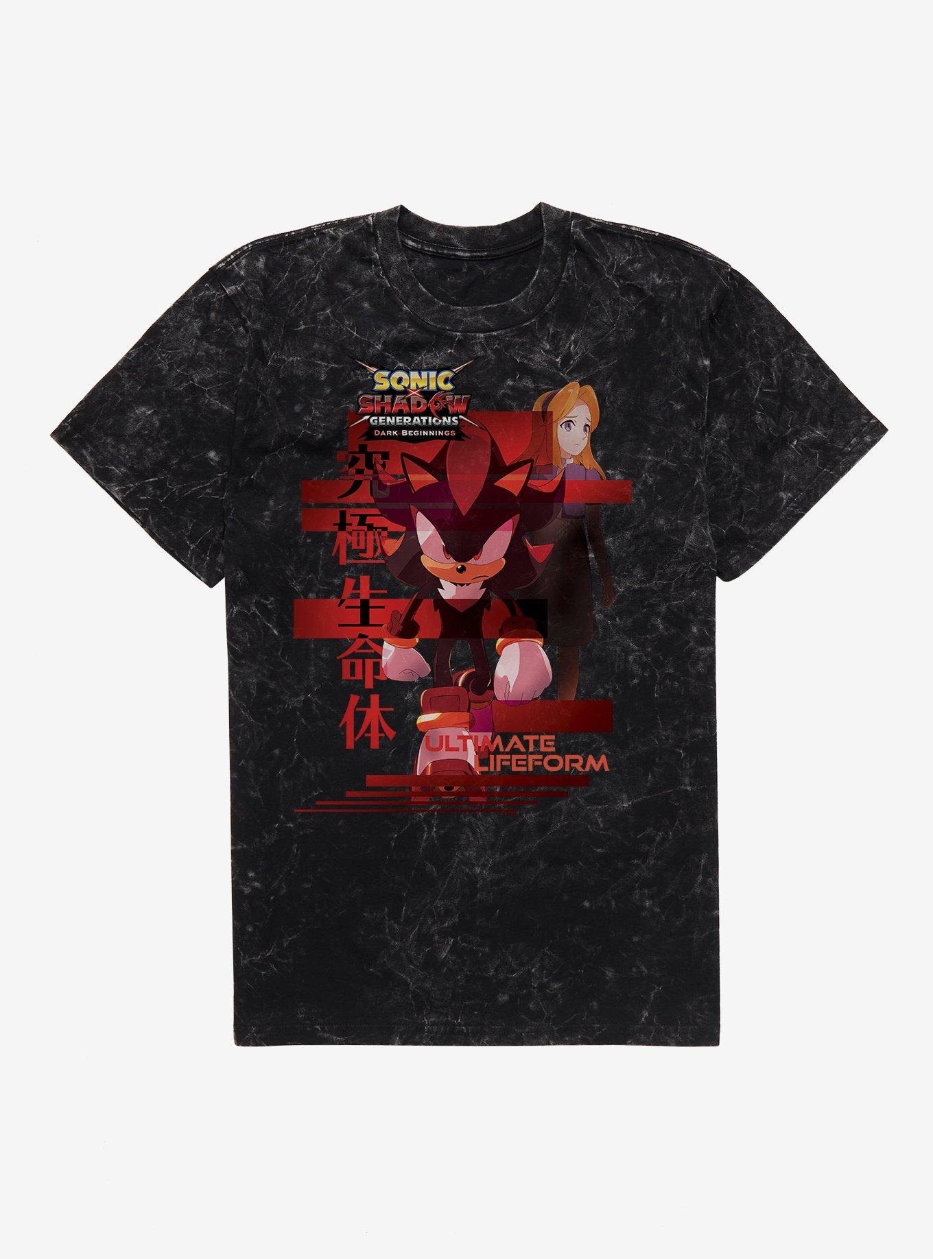Sonic X Shadow Generations: Dark Beginnings Ultimate Lifeform Mineral Wash T-Shirt