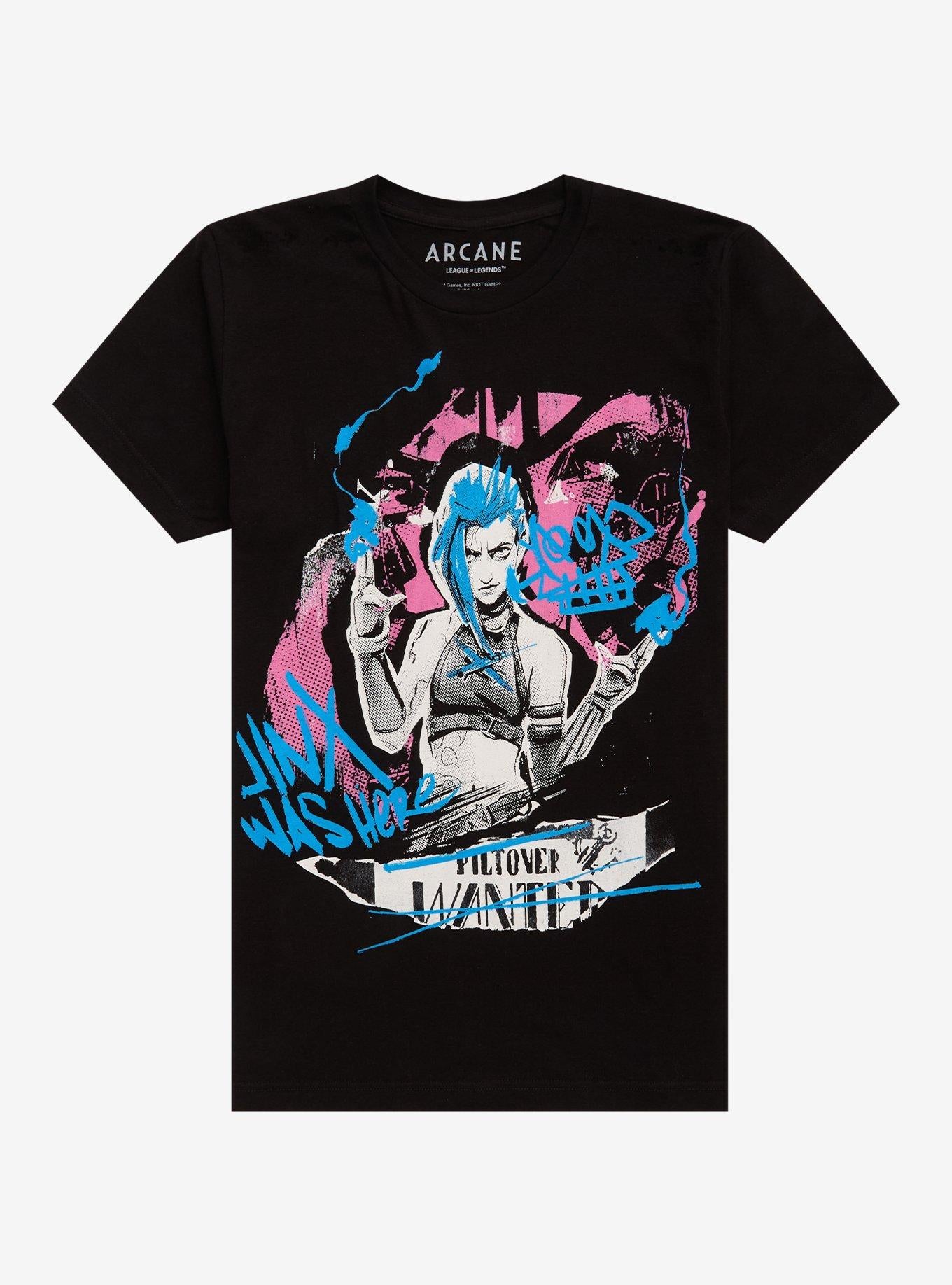 Arcane Jinx Graffiti Poster DoubleSided TShirt Graphic Tee | Graphic Tee | Unisex Shirt | Perfect Gift for Fans