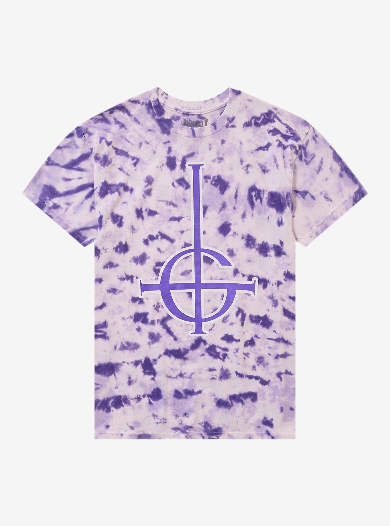 Ghost Grucifix Purple Crystal Wash T-Shirt
