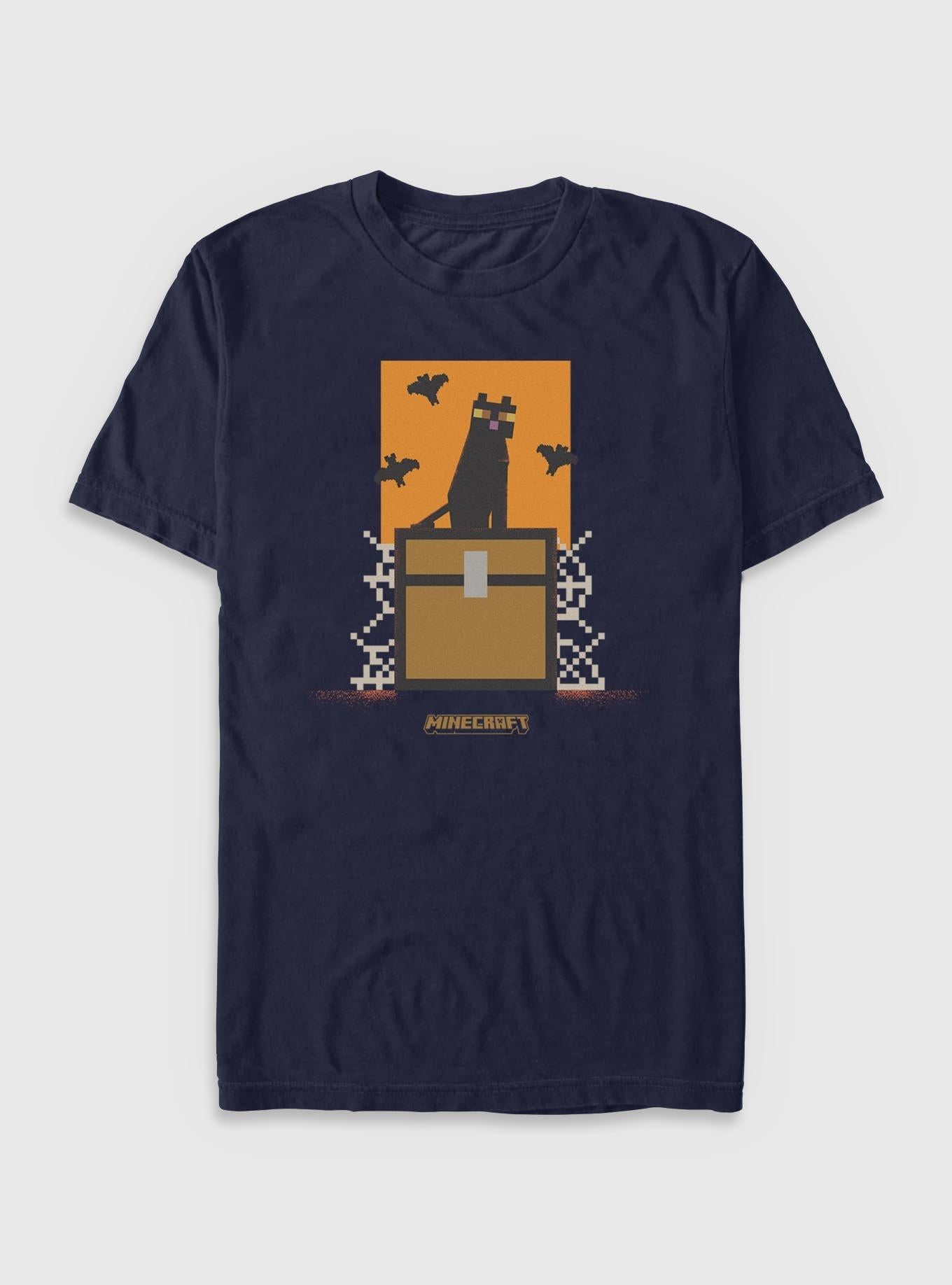 Minecraft Cat And Bats T-Shirt