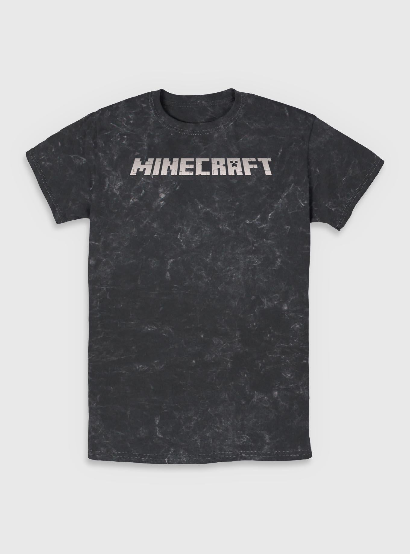 Minecraft Classic Logo Mineral Wash T-Shirt