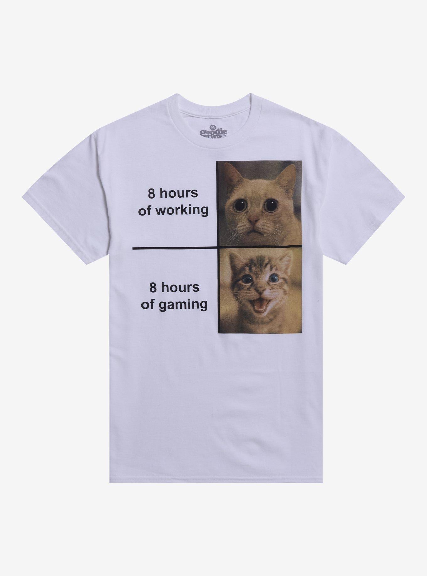 8 Hour Cat T-Shirt By Goodie Two Sleeves