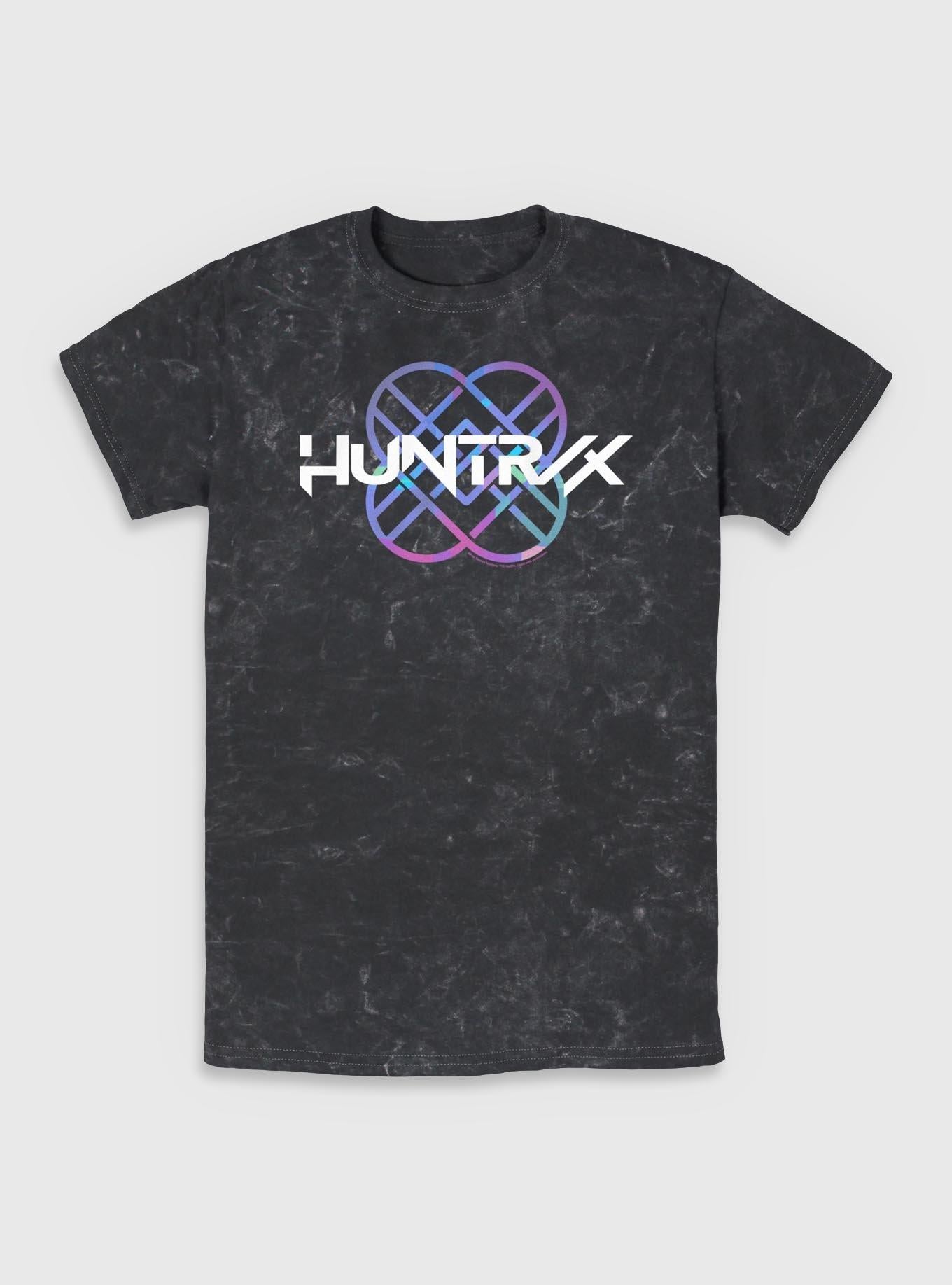 KPop Demon Hunters Huntrix Logo Mineral Wash T-Shirt
