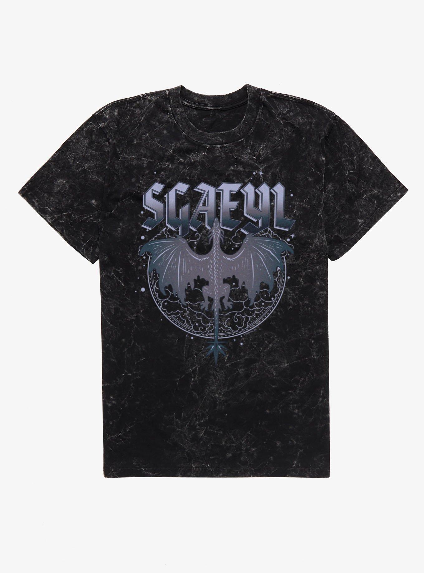 Fourth Wing Sgaeyl Daggertail Flight Mineral Wash T-Shirt Hot Topic Excluisve