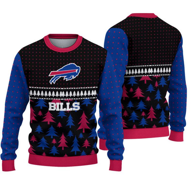 3D Nfl Printed Buffalo Bills Christmas Sweatshirt