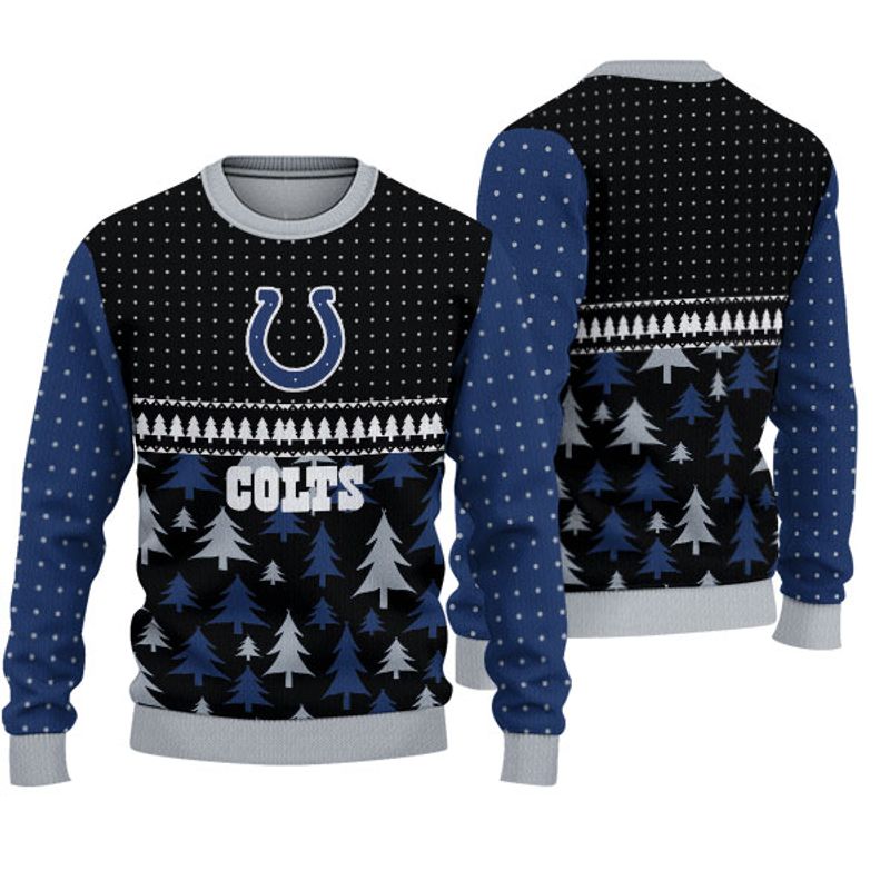 3D Nfl Printed Indianapolis Colts Christmas Sweatshirt