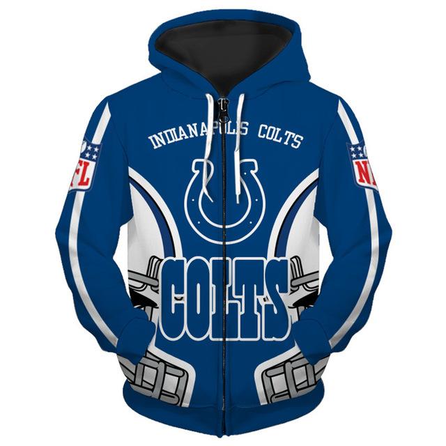 3D Nfl Printed Indianapolis Colts Hoodies Cheap Sweatshirt Long Sleeve