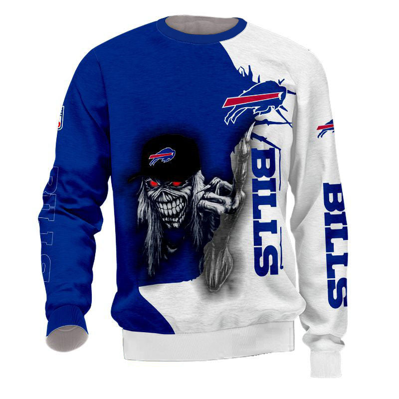 3D Nfl Printed Iron Maiden Buffalo Bills Sweatshirt