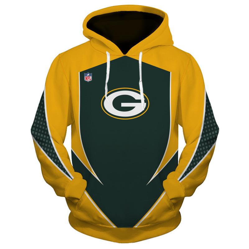 3D Nfl Printed New Design Green Bay Packers Hoodies Sweatshirt Pullover