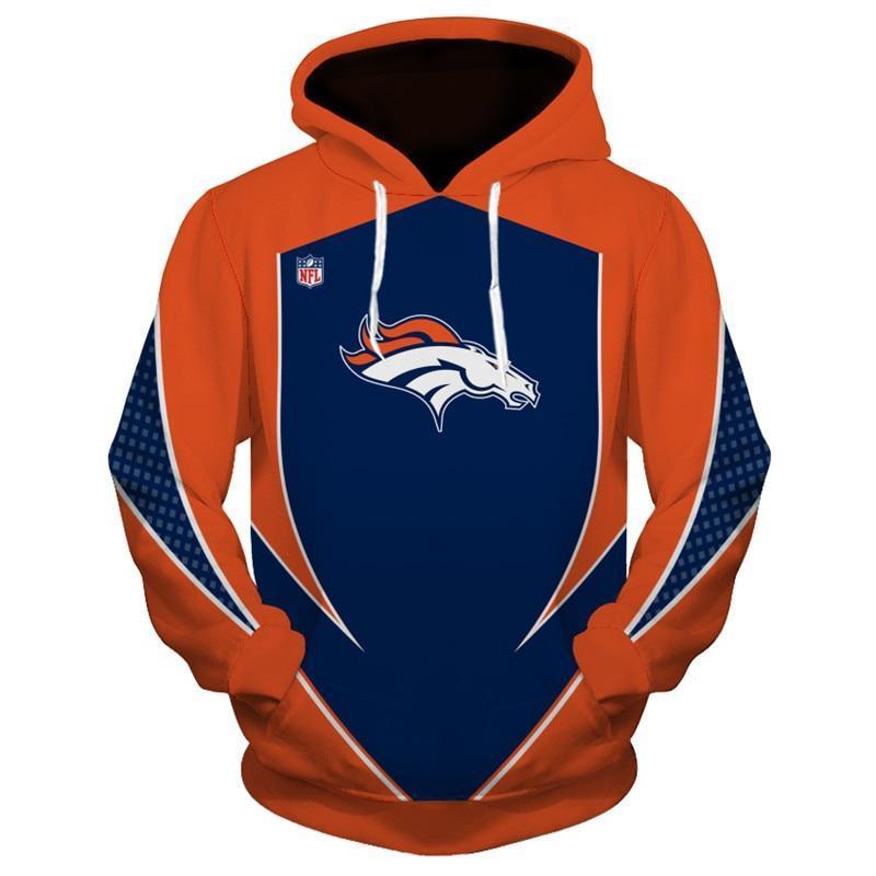 3D Nfl Printed New Design Nfl Hoodies Denver Broncos Hoodies Sweatshirt Pullover