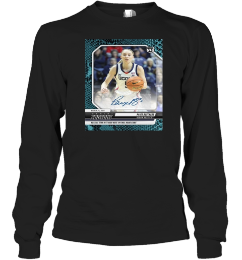 2025 Paige Bueckers Uconn Long Sleeve T Shirt