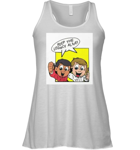 Ayrton Senna Keep The Legacy Alive Senninha Racerback Tank