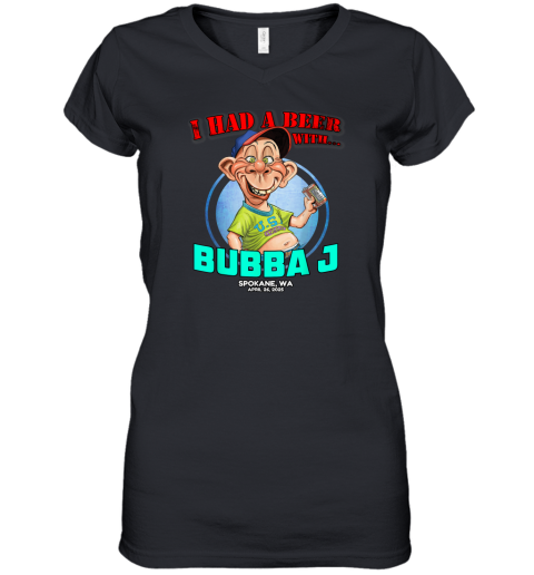 Bubba J Spokane Jeff Dunham Artificial Intelligence Tour033 Women039S V Neck T Shirt