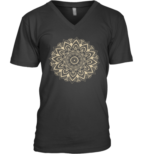 Classic Mandala Style 86 47 Subtle Anti Trump Resist 8647 V Neck T Shirt