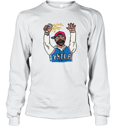 Angry Sixers Fan Long Sleeve T Shirt