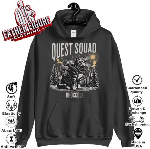 Cat Onyx Storm Quest Squad Broccoli Hoodie